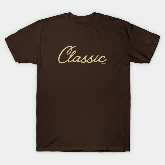 Classic 1920s retro style T-Shirt by saiinosaurus